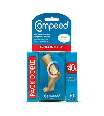 COMPEED AMPOLLAS HIDROCOLOIDE T- MED 10 U PACK DOBLE