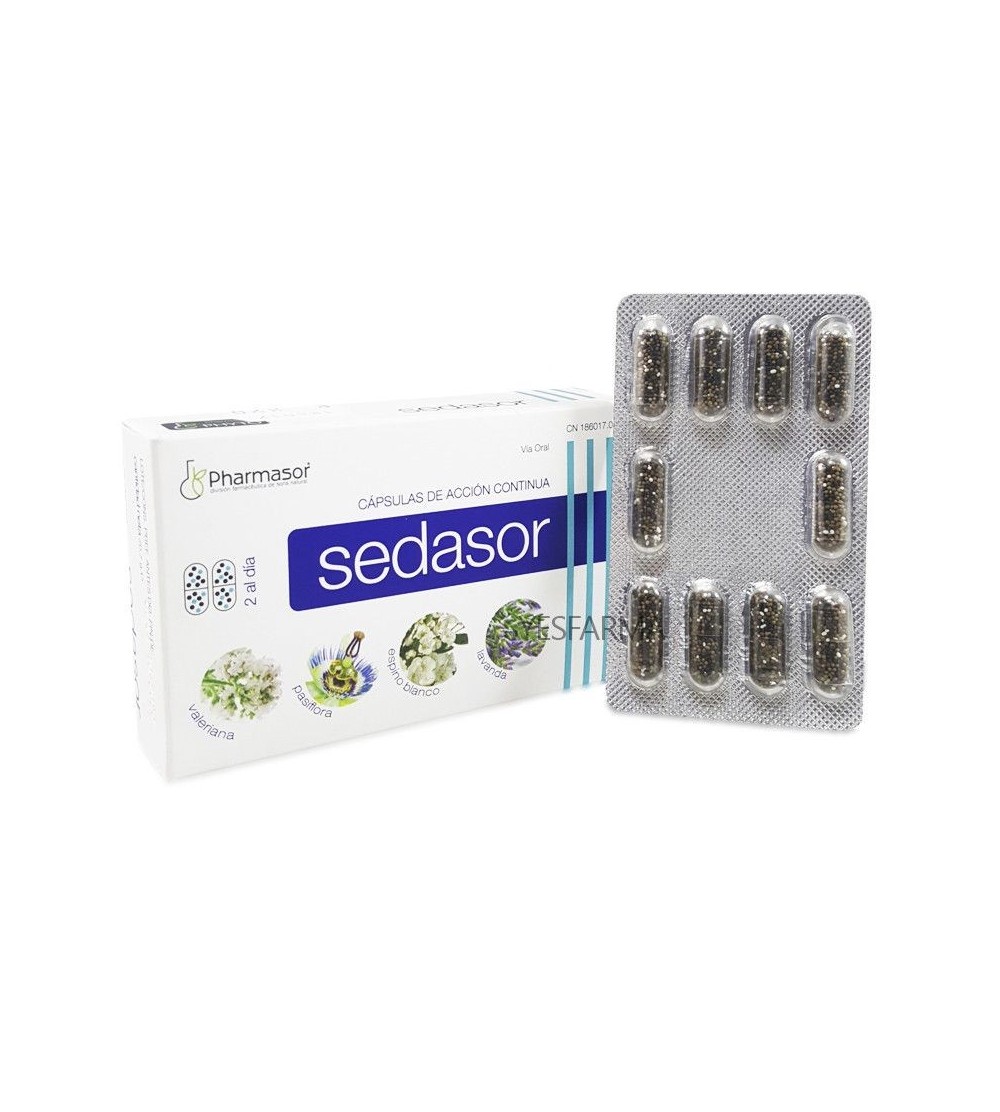 Comprar Homeosor sedasor acción continua 30 cápsulas. Mejor precio barato sedasor Farmacia Yesfarma.