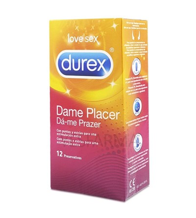 DUREX PROFILACTICO DAME PLACER 12 U