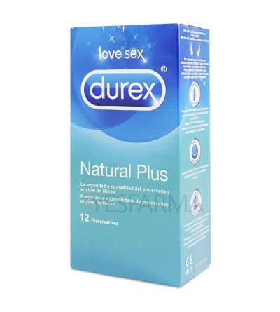 Durex Natural Plus Easy-On preservativos 12 uds