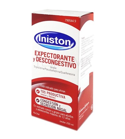 Iniston expectorante y descongestivo jarabe 200 ml