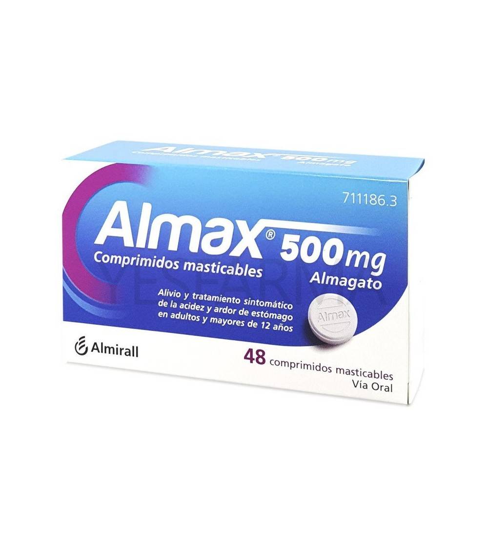 Almax 500 mg comprimidos masticables