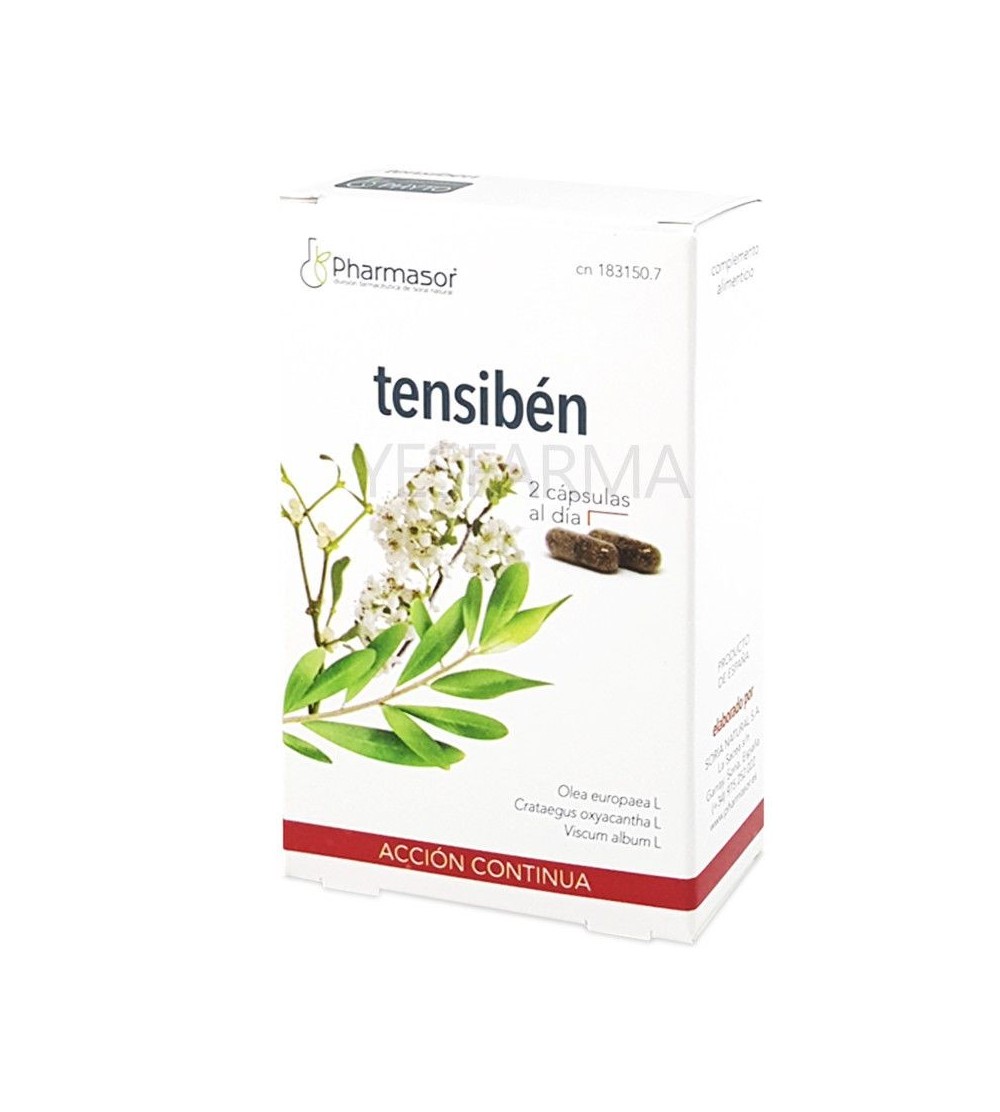 Compre Homeosor Tensibén ação contínua 30 cápsulas. Reduza a pressão sanguínea naturalmente. Melhor preço Yesfarma.