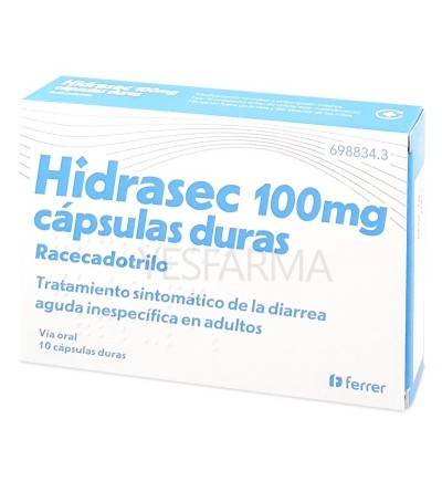 HIDRASEC 100 MG 10 CAPSULAS DURAS