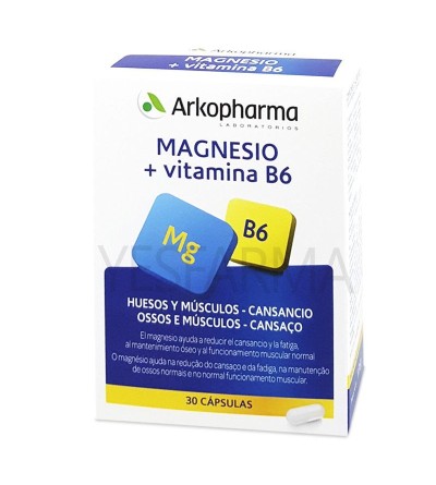 Arkopharma Magnesio + Vitamina B6 30 cápsulas