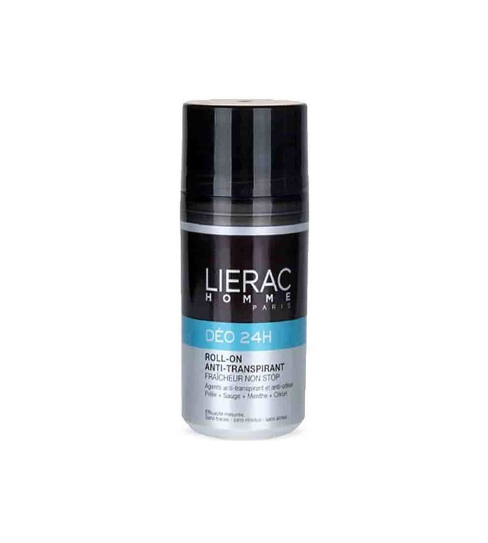 El desodorante Lierac Desodorante 24h Homme protege del olor de las axilas de los hombres con productos naturales.
