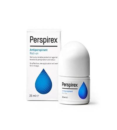 Perspirex axilas roll on 20ml es un desodorante que ayuda a regular el sudor excesivo o hiperhidrosis de las axilas.