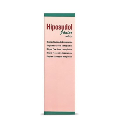 Hiposudol júnior roll on ajuda a regular a transpiração excessiva ou hiperidrose em crianças.