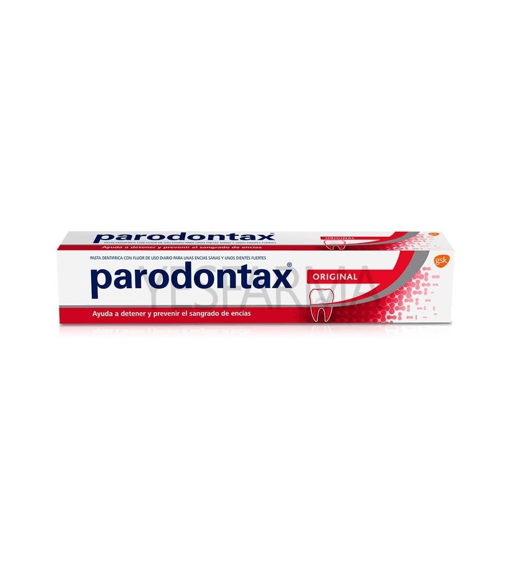 Parodontax original es una pasta de dientes para sangrado de encías y gingivitis.