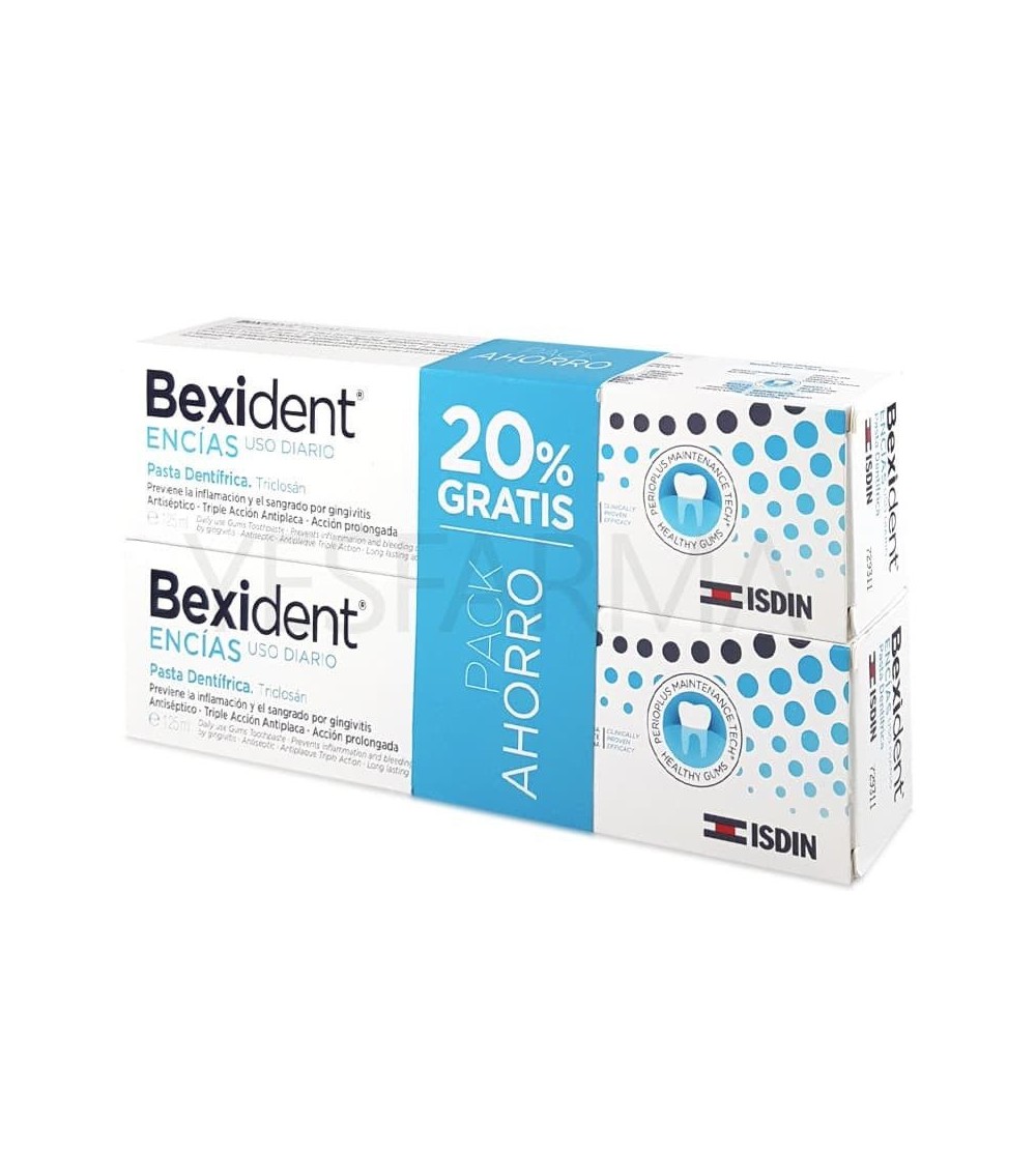 Bexident goma colar 125 ml Duplo é uma pasta específica para gengivite e prevenir o sangramento de gengivas sensíveis.