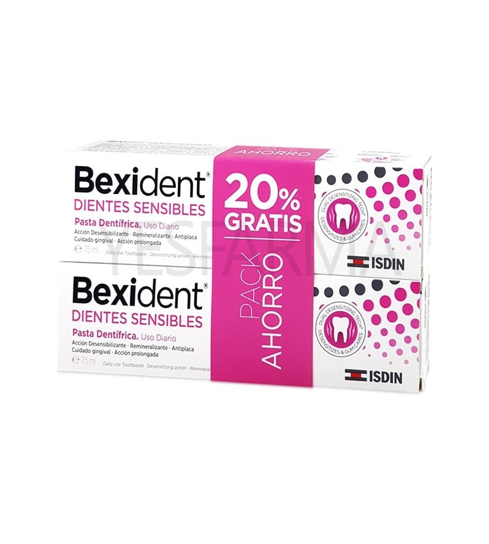 Bexident sensitive teeth duplo 75ml é um creme dental que ajuda a tratar dentes sensíveis e sensibilidade dentária.