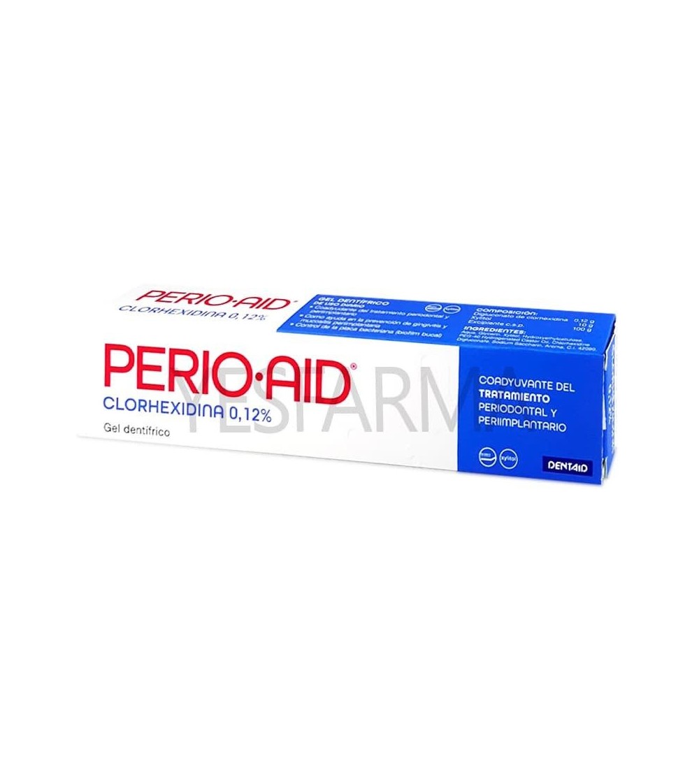 Perio Aid Tratamiento gel dentífrico 75ml es un gel de clorhexidina para gingivitis, sangrado e inflamación de encías.
