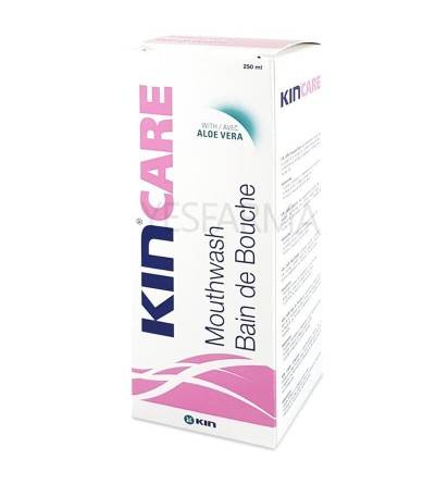 Kin Care enjuague bucal 250ml es un colutorio de uso diario para eliminar placa bacteriana, sarro y caries.