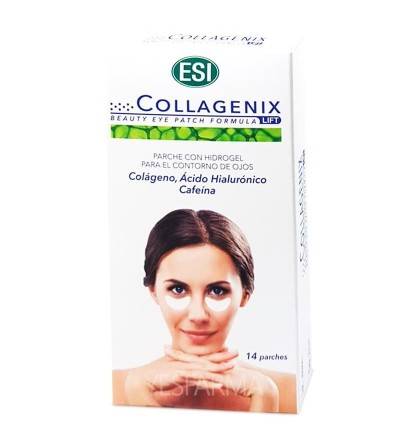 Comprar Collagenix 14 parches naturales para contorno de ojos ESI y reducir las bolsas y ojeras. Mejor precio Yesfarma.