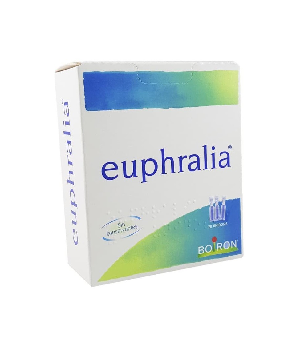 Compra Euphralia de Boiron. Colírio natural homeopático com Eufrasia para desconforto ocular. Melhor preço Yesfarma.