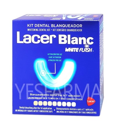 Comprar Lacer Blanc White Flash kit dental blanqueador. Blanqueador dental farmacia mejor precio barato Yesfarma.