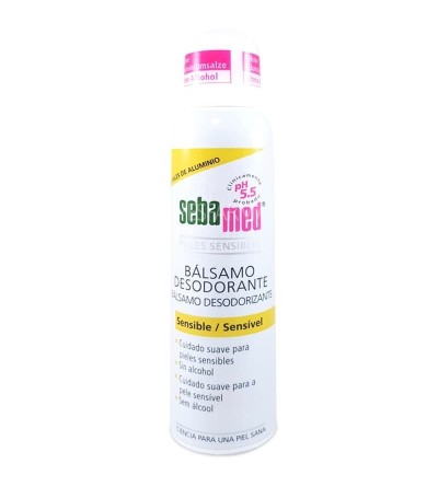 Compre o bálsamo de desodorante spray Sebamed sem alumínio. Desodorante antitranspirante melhor preço barato Farmácia Yesfarma.