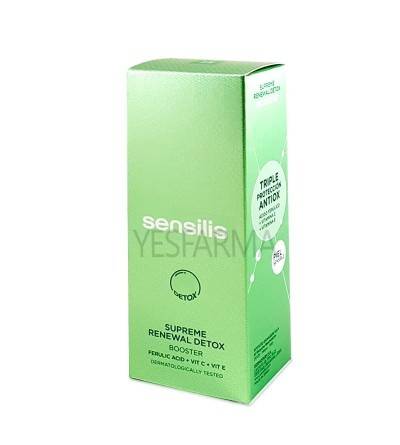 Comprar Sensilis Supreme Renewal Detox Booster. El mejor antioxidante para evitar envejecimiento producido por polución.