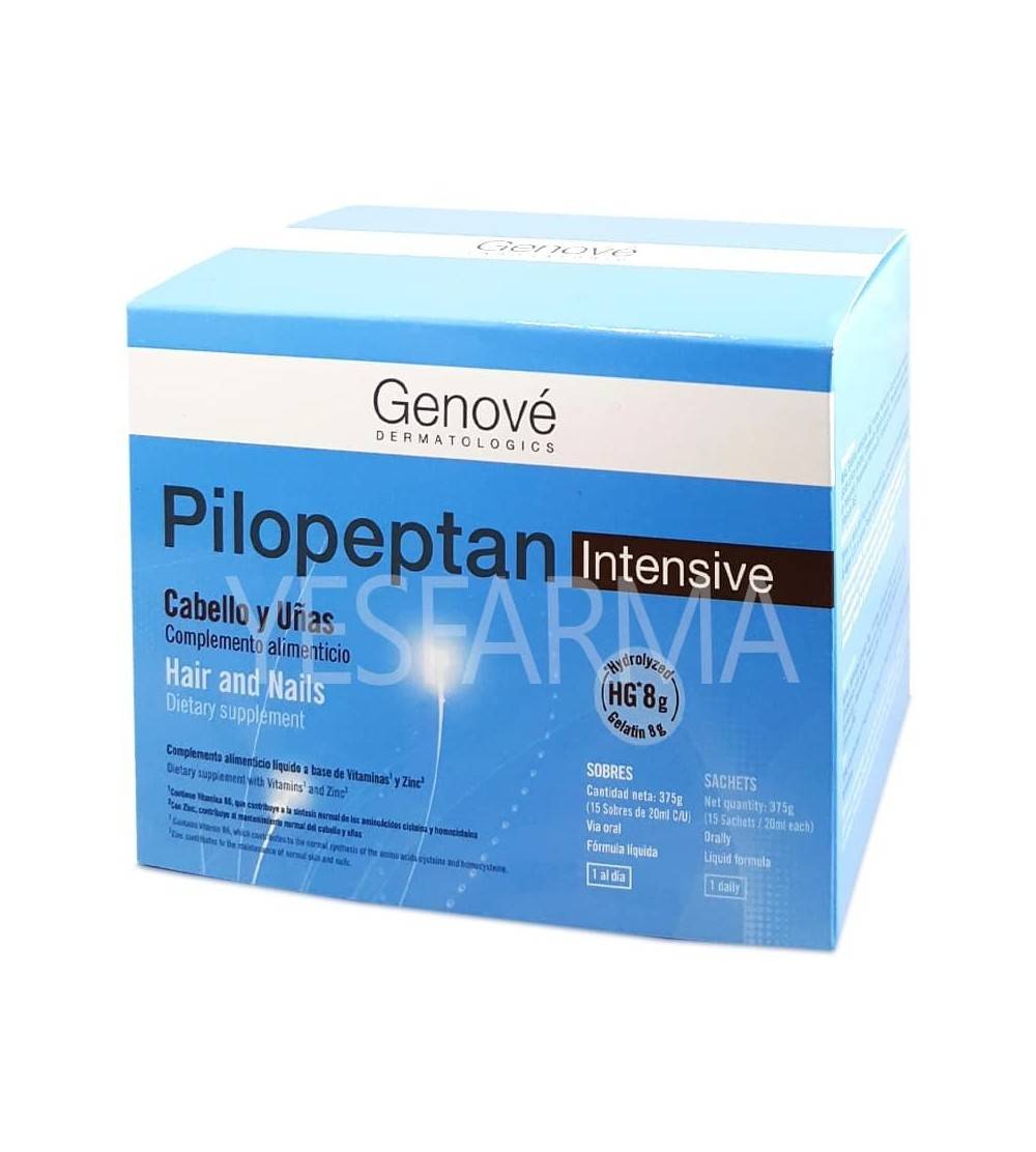 Comprar Pilopeptan Intensive sobres. Tratamiento natural para la caída del cabello. Mejor precio Yesfarma.