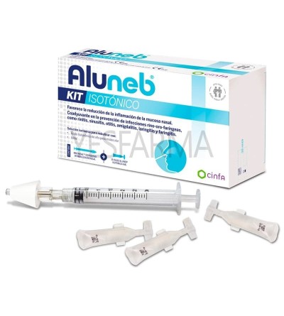 Comprar Aluneb Kit isotónico 15 viales 4ml. Reduce molestias mucosa nasal mejor precio barato Farmacia Yesfarma.