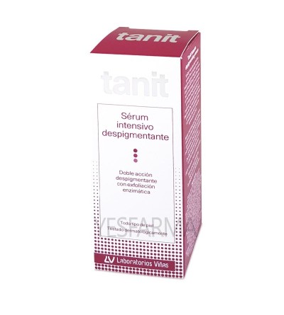 Compre soro despigmentante intensivo Tanit 30ml. Reduz manchas, uniformiza o tom e previne o envelhecimento. Yesfarma preço.