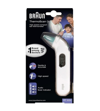 Braun Termómetro de oído infrarrojos ThermoScan 3