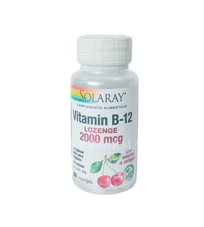 SOLARAY VITAMINA B12 2000MCG 90 COMPRIMIDOS SUBLINGUALES