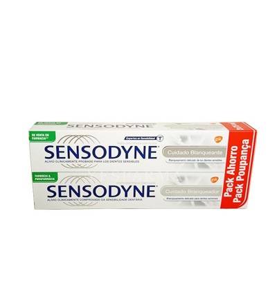 Sensodyne cuidado blanqueante 2*75 ml