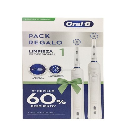 Escova de dentes elétrica Oral-B, limpeza profissional, oferta de 1 pacote