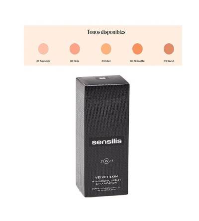 Sensilis Velvet Skin Maquillaje & Serum Hialurónico 2 en 1 30 ml