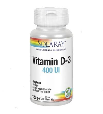 Solaray Vitamina D-3 400 UI 120 perlas