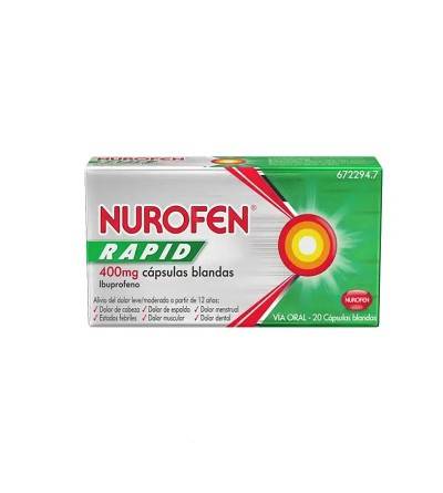 Nurofen Rapid 400 mg 20 capsulas blandas