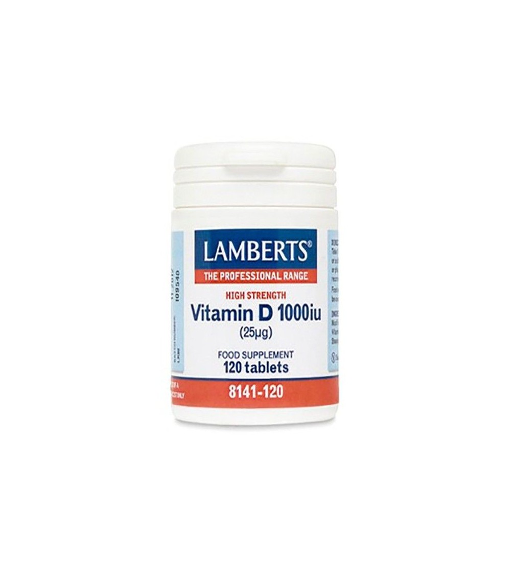 Lamberts vitamina D 1000 UI 120 cápsulas