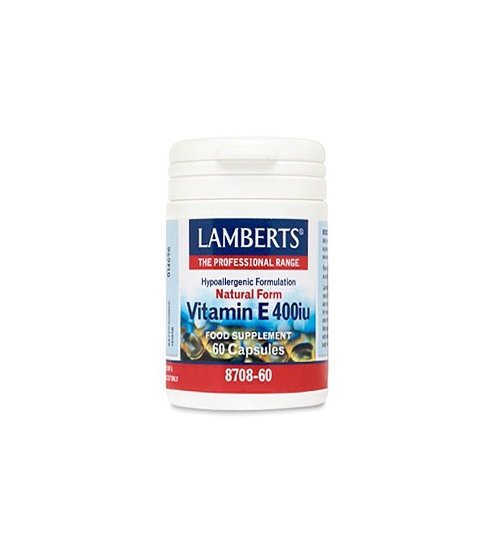 Lamberts Vitamina E natural 400 UI 60 cáps