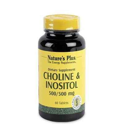 NATURES PLUS CHOLINE&INOSITOL 500/500MG 60 TABLETS