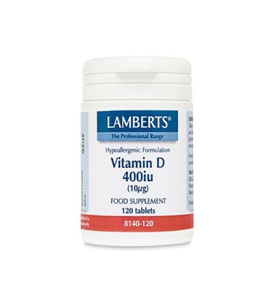 Lamberts Vitamina D 400 UI 120 comprimidos