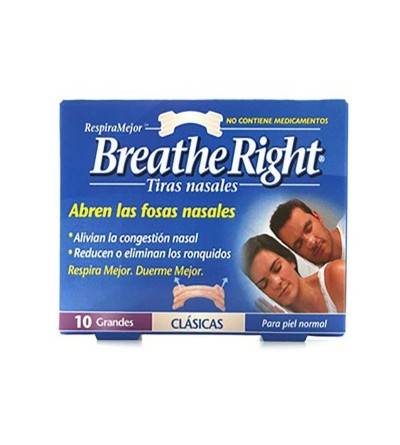 Breathe Right tiras nasais de grande porte