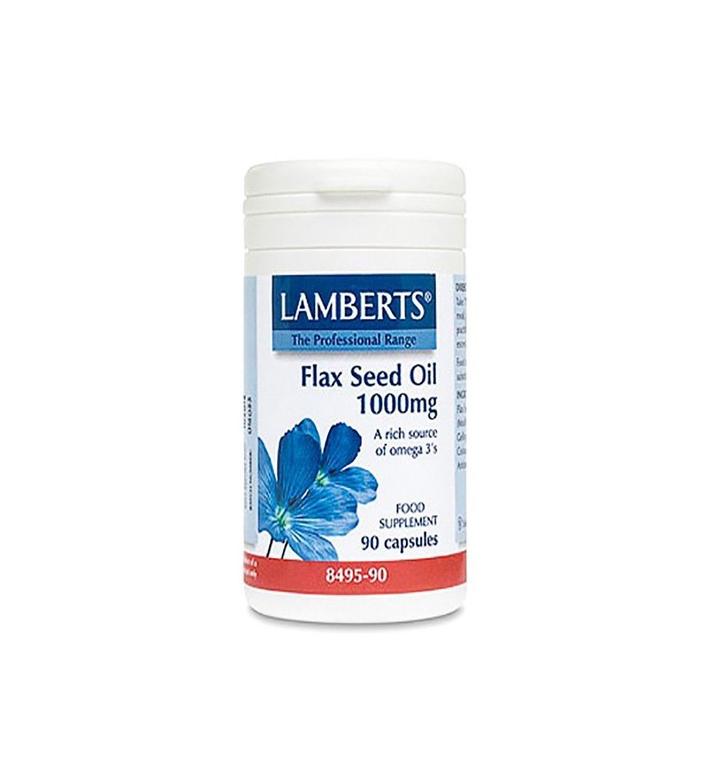 Lamberts Aceite semilla lino 1000mg 90cp