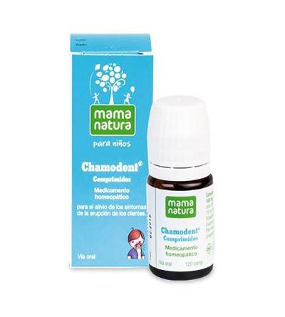 Compre Chamodent Mama Natura para aliviar o desconforto dos primeiros dentes. Melhor preço barato Farmácia Yesfarma.