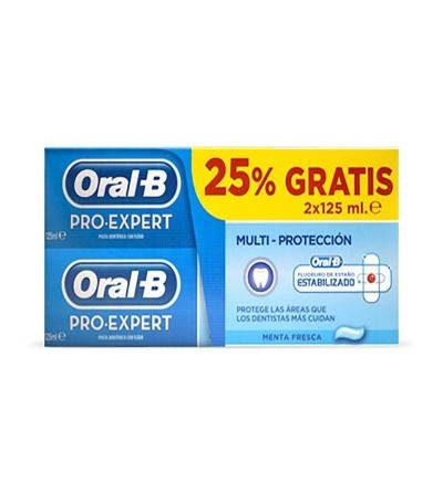 Comprar Oral B Pro Expert pasta de dientes 125ml 2 unidades al mejor precio barato Farmacia Yesfarma.