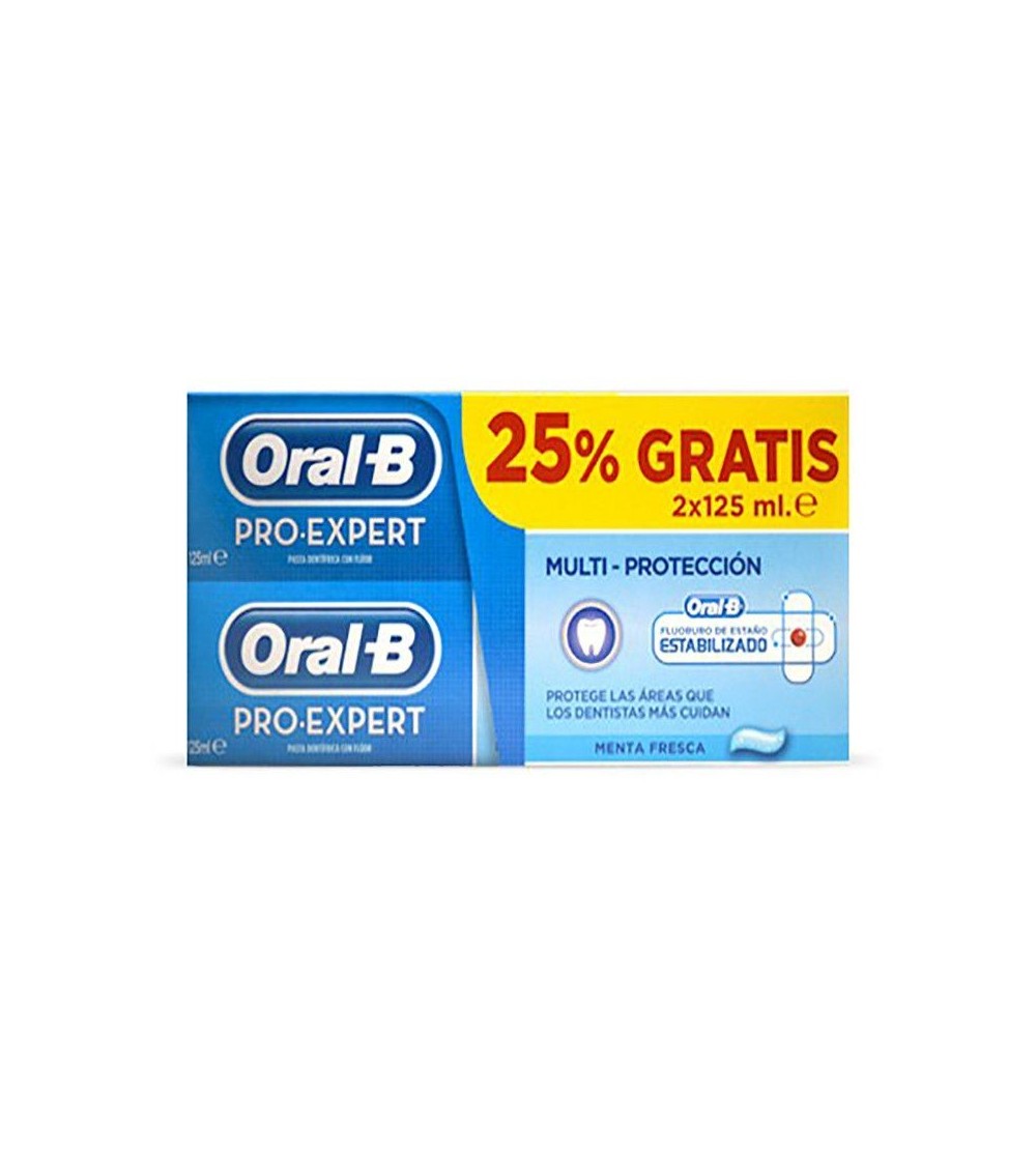 Compre Creme dental Oral B Pro Expert 125ml 2 unidades ao melhor preço barato Farmácia Yesfarma.